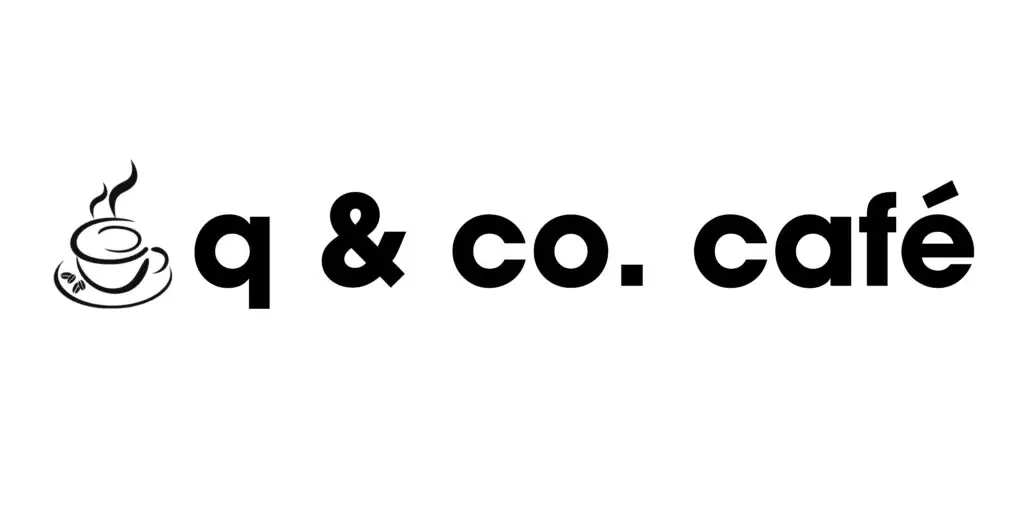 q & co. café rectangular Logo (for digital) black text white BG jpeg